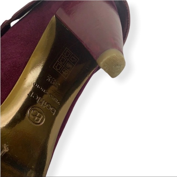 - Botkier Jada Fuchsia Suede & Leather Heeled Bootie Pump - Picture 7 of 10